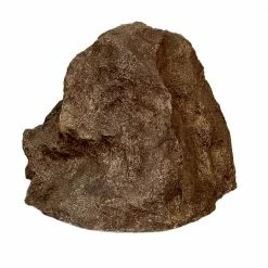New 🔥 Backyard X-Scapes 9 in. x 13 in. x 16 in. Small Fiberglass Decorative Artificial Rock Cover for Garden Landscape in Desert Brown ⌛ -Miracle-Gro Sales Store backyard x scapes fake rocks wen roc 1rb 40 1000