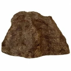 New 🔥 Backyard X-Scapes 9 in. x 13 in. x 16 in. Small Fiberglass Decorative Artificial Rock Cover for Garden Landscape in Desert Brown ⌛