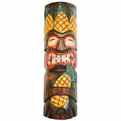 Deals ✔️ Backyard X-Scapes 20 in. Tiki Mask Pineapple King Wood Yard Decoration 👍