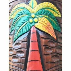 Cheap 🥰 Backyard X-Scapes 20 in. Tiki Mask Palm Tree Polynesian Wood Art Decoration 🎁 -Miracle-Gro Sales Store backyard x scapes garden statues mask20 7 1f 1000