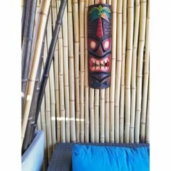 Cheap 🥰 Backyard X-Scapes 20 in. Tiki Mask Palm Tree Polynesian Wood Art Decoration 🎁 -Miracle-Gro Sales Store backyard x scapes garden statues mask20 7 4f 1000