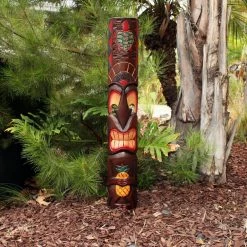 Best reviews of 👏 Backyard X-Scapes 40 in. Tiki Mask Totem Turtle and Pineapple Outdoor Tropical Decoration 🧨 -Miracle-Gro Sales Store backyard x scapes garden statues mask40 11 31 1000