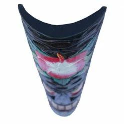 Outlet 🛒 Backyard X-Scapes 40 in. Tiki Mask Red Hibiscus Flower and Turtle Hand-Carved Wood Art Outdoor Tropical Decoration 🌟 -Miracle-Gro Sales Store backyard x scapes garden statues mask40 23 a0 1000