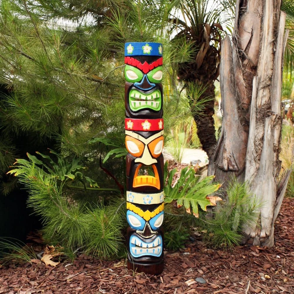 Wholesale ๐ฅ Backyard X-Scapes 40 in. Tiki Mask Totem, Tropical Hand-Carved Colorful Wood Art Classic Hawaiian Decoration ๐งจ 7 Wholesale ๐ฅ Backyard X-Scapes 40 in. Tiki Mask Totem, Tropical Hand-Carved Colorful Wood Art Classic Hawaiian Decoration ๐งจ - Image 7