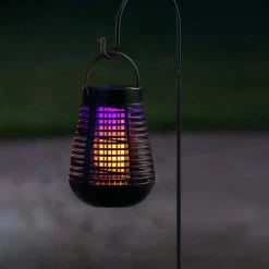 Buy 🤩 PIC Portable Solar Insect Killer Torch with LED Flame Effect ⌛ -Miracle-Gro Sales Store black pic bug zappers flpt 44 1000