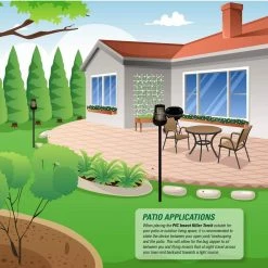 Cheapest 🥰 PIC Solar Insect Killer Torch with LED Flame Effect 💯 -Miracle-Gro Sales Store black pic citronella candles torches dfst 1f 1000