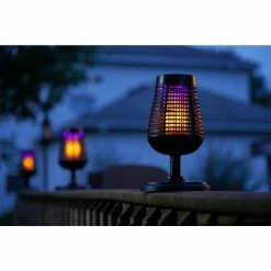 Cheapest 🥰 PIC Solar Insect Killer Torch with LED Flame Effect 💯 -Miracle-Gro Sales Store black pic citronella candles torches dfst fa 1000
