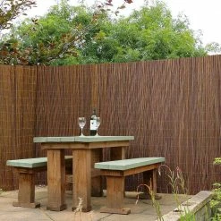 Promo 😀 Backyard X-Scapes 6 ft. H x 16 ft. L Bamboo Willow Fence 😍 13 Promo 😀 Backyard X-Scapes 6 ft. H x 16 ft. L Bamboo Willow Fence 😍 -Miracle-Gro Sales Store brown backyard x scapes garden fencing 20 w6 fa 1000