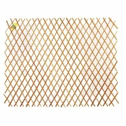 Deals 🔥 Backyard X-Scapes 36 in. H x 72 in. L Expandable Peeled Carbonized Willow Wood Trellis Fence 🤩