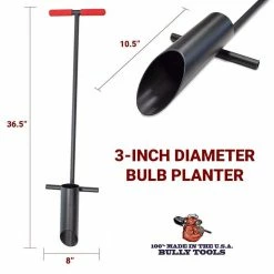 Flash Sale ✔️ Bully Tools 3 in. Dia Bulb Planter with Steel T-Style Handle 🎉 -Miracle-Gro Sales Store bully tools bulb planters 92302 44 1000