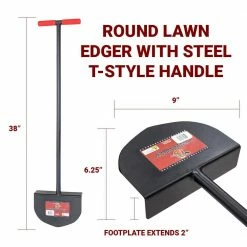 Budget 👍 Bully Tools Round Lawn Edger with Steel T-Style Handle 🥰 -Miracle-Gro Sales Store bully tools edgers 92251 44 1000