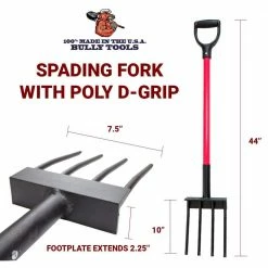 Hot Sale 🤩 Bully Tools Spading Fork with Fiberglass D-Grip Handle 😀 10 Hot Sale 🤩 Bully Tools Spading Fork with Fiberglass D-Grip Handle 😀 -Miracle-Gro Sales Store bully tools garden forks 92370 44 1000