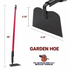 Buy 👍 Bully Tools 12-Gauge Garden Hoe with Fiberglass Handle 😍 -Miracle-Gro Sales Store bully tools garden hoes 92353 76 1000