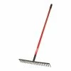 Coupon 👏 Bully Tools 4 lb. 18-Tine Stone Rake with Fiberglass Handle and 7-Gauge Steel Head 💯