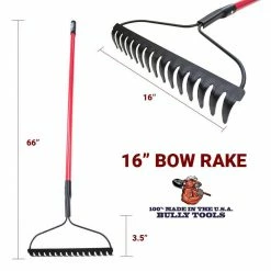 Top 10 🧨 Bully Tools 16 in. Steel Head Bow Rake with Fiberglass Handle ⌛ -Miracle-Gro Sales Store bully tools landscaping rakes 92379 66 1000