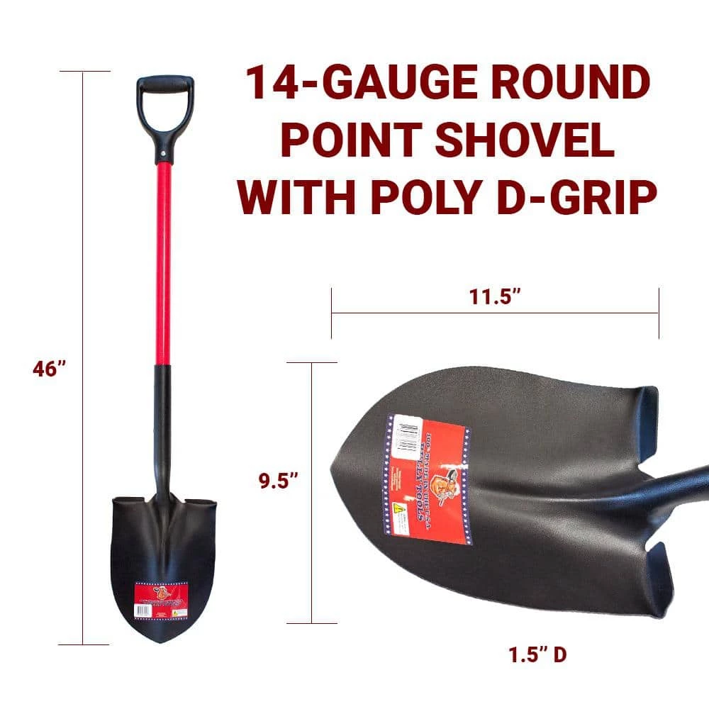 Top 10 ⌛ Bully Tools 14-Gauge Round Point Shovel with Fiberglass D-Grip Handle 😉 5 Top 10 ⌛ Bully Tools 14-Gauge Round Point Shovel with Fiberglass D-Grip Handle 😉 - Image 5