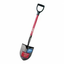 Deals ๐ฏ Bully Tools 12-Gauge Round Point Shovel with Fiberglass D-Grip Handle โญ