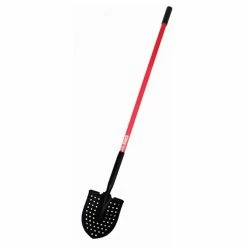 Promo 🔥 Bully Tools 14-Gauge Round Point Mud Shovel with USA Pattern and Fiberglass Long Handle 🧨