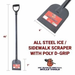 Deals 😍 Bully Tools All Steel Ice and Sidewalk Scraper with Poly D-Grip 🔥 -Miracle-Gro Sales Store bully tools specialty garden tools 92201 fa 1000