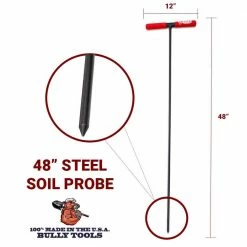Best Pirce 🎉 Bully Tools 48 in. Soil Probe with Steel T-Style Handle and Sharpened Tip 🥰 -Miracle-Gro Sales Store bully tools specialty garden tools 99203 1f 1000