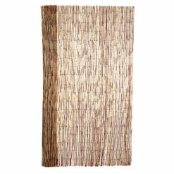 Budget โจ Backyard X-Scapes 72 in. H x 192 in. L Bamboo Cocoa Peeled Reed Fence Panel Decorative Screen Fence for Backyard Garden Fencing Divider ๐คฉ