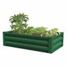 Wholesale 💯 Greenes Fence 24 in. W x 48 in. L x 10 in. H Forest Green Pre-Galvanized Powder-Coated Steel Raised Garden Bed Planter ✔️