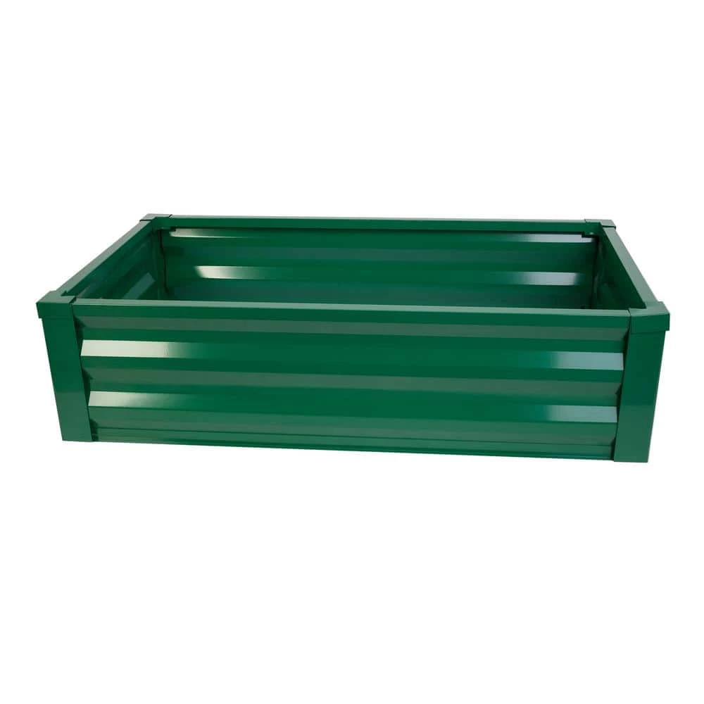 Wholesale 💯 Greenes Fence 24 in. W x 48 in. L x 10 in. H Forest Green Pre-Galvanized Powder-Coated Steel Raised Garden Bed Planter ✔️ 2 Wholesale 💯 Greenes Fence 24 in. W x 48 in. L x 10 in. H Forest Green Pre-Galvanized Powder-Coated Steel Raised Garden Bed Planter ✔️ - Image 2