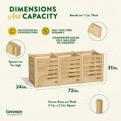 Coupon โ Greenes Fence Greenes 231.90 Gal. Cedar Wood Stationary Composter ๐ 13 Coupon โ Greenes Fence Greenes 231.90 Gal. Cedar Wood Stationary Composter ๐ -Miracle-Gro Sales Store greenes fence compost bins rccomp26 44 1000