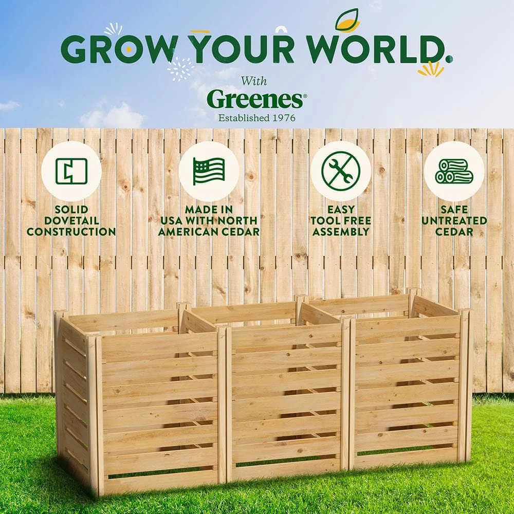 Coupon โ Greenes Fence Greenes 231.90 Gal. Cedar Wood Stationary Composter ๐ 8 Coupon โ Greenes Fence Greenes 231.90 Gal. Cedar Wood Stationary Composter ๐ - Image 8