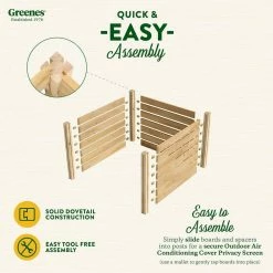 Cheapest ⭐ Greenes Fence 173.92 Gal. Stationary Composter 3-Sided Cedar Wood 😀 -Miracle-Gro Sales Store greenes fence compost bins rccomp36ac c3 1000