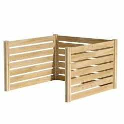 Brand new 🛒 Greenes Fence 309.17 Gal. Stationary Composter 3-Sided Cedar Wood Stationary Composter ✔️