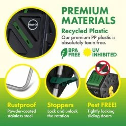 Best reviews of 😍 Miracle-Gro 18.5 Gal. (70 l) Capacity Heavy-Duty Compact Single Chamber Outdoor Garden Tumbling Composter Bin 🧨 -Miracle-Gro Sales Store miracle gro compost bins 70x1single mg 44 1000