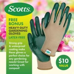 Promo 🥰 Miracle-Gro Dual Chamber Outdoor Garden Tumbling Composter (2 x 18.5 Gal./70 L) w/ Easy-Turn System - Gardening Gloves Included 👏 -Miracle-Gro Sales Store miracle gro compost bins 70x2dual 76 1000