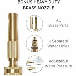 Discount 🌟 Morvat 3/4 in. x 100 ft. Expandable Garden Hose Ultra Tough 5500D, 3-Layer Latex with 10-Way Sprayer, Nozzle, Hose Holder, Bag 🥰 -Miracle-Gro Sales Store morvat garden hoses mor ehose 100 a 76 1000