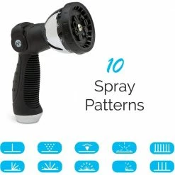 Discount 🌟 Morvat 3/4 in. x 100 ft. Expandable Garden Hose Ultra Tough 5500D, 3-Layer Latex with 10-Way Sprayer, Nozzle, Hose Holder, Bag 🥰 -Miracle-Gro Sales Store morvat garden hoses mor ehose 100 a fa 1000