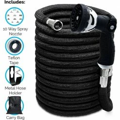 Best Pirce ✨ Morvat 3/4 in. x 150 ft. Expandable Garden Hose Ultra Tough 5500D, 3-Layer Latex with 10-Way Sprayer, Nozzle, Hose Holder, Bag 🎁 -Miracle-Gro Sales Store morvat garden hoses mor ehose 150 a ostlyle c3 1000