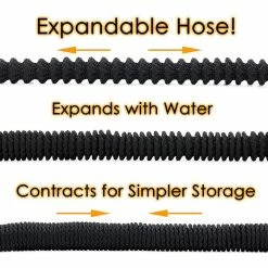 Hot Sale ❤️ Morvat 3/4 in. x 150 ft. Expandable Garden Hose Ultra Tough 5500D, 3-Layer Latex with Bag 😍 -Miracle-Gro Sales Store morvat garden hoses mor justehose 150 a 44 1000