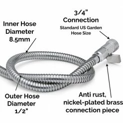 Flash Sale 👏 Morvat 1/2 in. x 10 ft. Stainless Steel Garden Leader Hose 🥰 -Miracle-Gro Sales Store morvat garden hoses mor ss hose 10 a 1f 1000