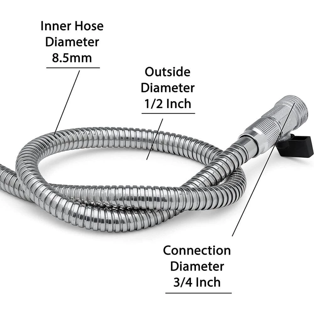 Discount โ Morvat 1/2 in. x 50 ft. Stainless Steel Garden Hose ๐ 5 Discount โ Morvat 1/2 in. x 50 ft. Stainless Steel Garden Hose ๐ - Image 5