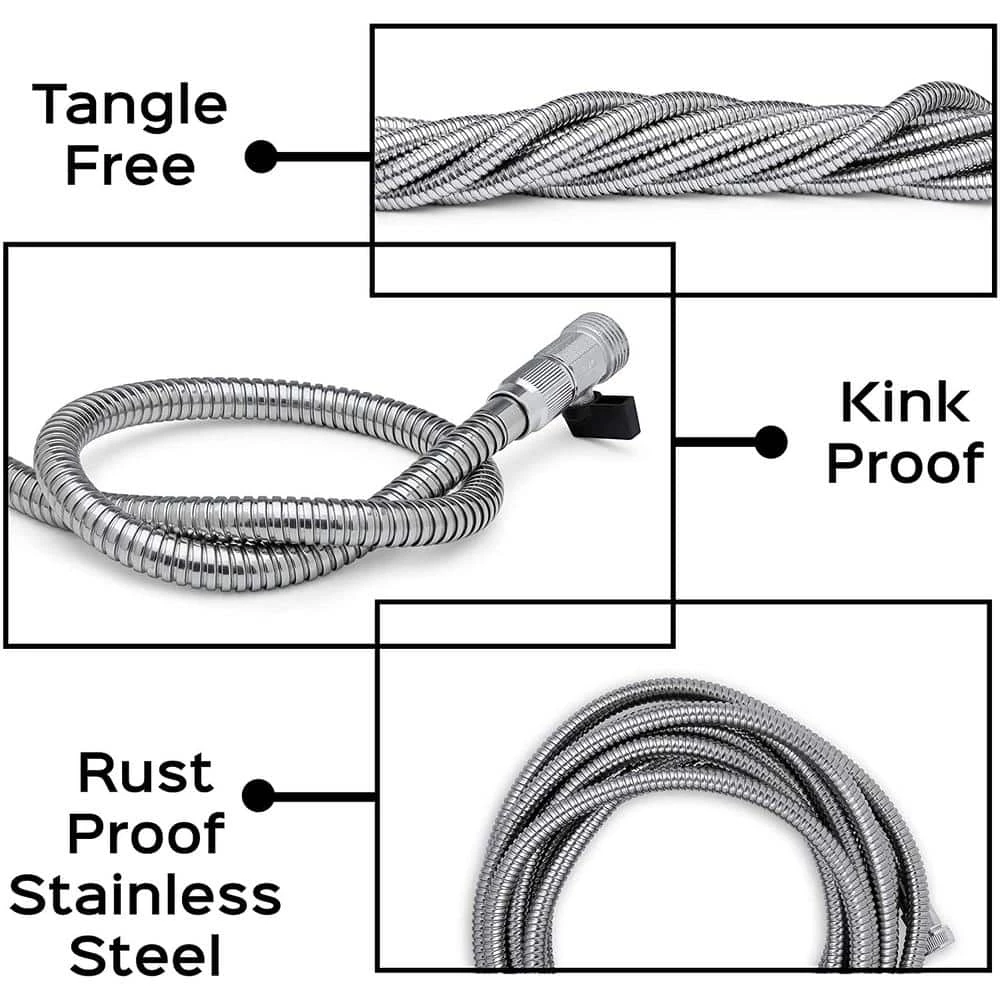 Discount โ Morvat 1/2 in. x 50 ft. Stainless Steel Garden Hose ๐ 3 Discount โ Morvat 1/2 in. x 50 ft. Stainless Steel Garden Hose ๐ - Image 3