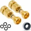 Brand new ✔️ Morvat 3/4 in. All Brass Quick Connect/Disconnect Garden Hose Fittings, Female and Male Connections (2-Sets) 😍