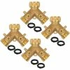 Buy ✔️ Morvat Brass Garden Hose Splitter, Heavy-Duty 2-Way Hose Connector Fitting (4-Pack) 👏