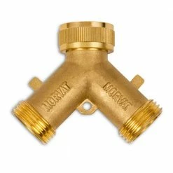 Buy ✔️ Morvat Brass Garden Hose Splitter, Heavy-Duty 2-Way Hose Connector Fitting (4-Pack) 👏 -Miracle-Gro Sales Store morvat hose connectors mor bconnector 2 4pack a c3 1000