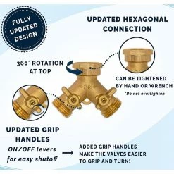 Best reviews of 😍 Morvat Brass Garden Hose Splitter, Heavy-Duty 2-Way Hose Connector Fitting ❤️ -Miracle-Gro Sales Store morvat hose connectors mor bconnector 2 a 4f 1000