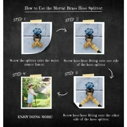 Best reviews of 😍 Morvat Brass Garden Hose Splitter, Heavy-Duty 2-Way Hose Connector Fitting ❤️ -Miracle-Gro Sales Store morvat hose connectors mor bconnector 2 a fa 1000