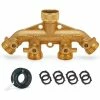 Discount 🛒 Morvat Brass Garden Hose Splitter, Heavy-Duty 4-Way Hose Connector Fitting 😉
