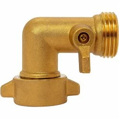 Deals 🌟 Morvat 90-Degree Solid Brass Garden Hose Elbow Connector with On/Off Shutoff Valve 😍 -Miracle-Gro Sales Store morvat hose connectors mor belbow 2 a 4f 1000