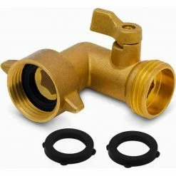 Deals 🌟 Morvat 90-Degree Solid Brass Garden Hose Elbow Connector with On/Off Shutoff Valve 😍