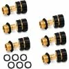 New 👍 Morvat Brass Quick Connect Hose Connector Set, Easily Add Attachments to Garden Hose (Pack of 6) 🧨