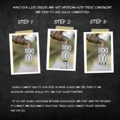 Best deal ⭐ Morvat 3/4 in. Nickel Plated Brass Quick Connect/Disconnect Garden Hose Fittings, Female and Male Connections (2-Sets) 😀 -Miracle-Gro Sales Store morvat hose connectors mor np aqconnector 2 a 4f 1000